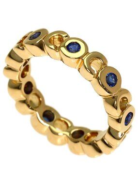 Chanel Coco Sapphire Ring 18K Yellow Gold